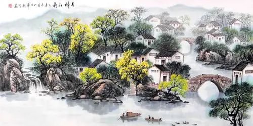 张新茂《春醉江南》河南美协会员