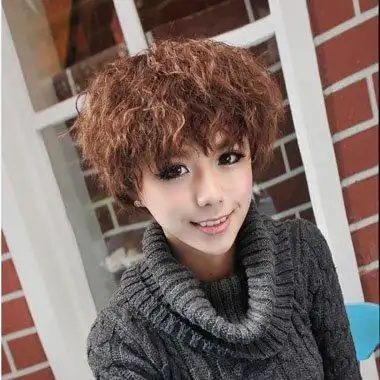 小波浪超短发时尚流行超短烫发图片4