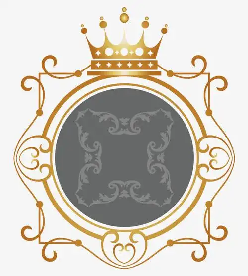 金色皇冠边框免抠素材免费下载_觅元素51yuansu.com