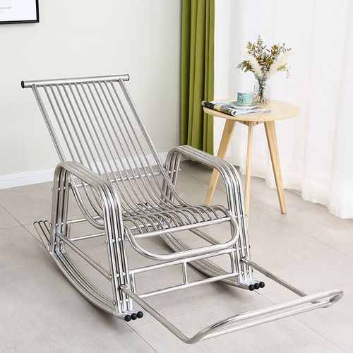 缘言梓(yuanyanzi)不锈钢摇摇椅加强款不锈钢摇摇椅躺椅阳台用休闲