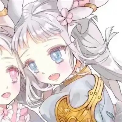 闺蜜头像卡通两张超萌二次元 好姐妹头像可爱一人一张