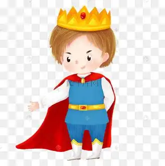 手绘q版安徒生童话系列白雪公主之王子殿下