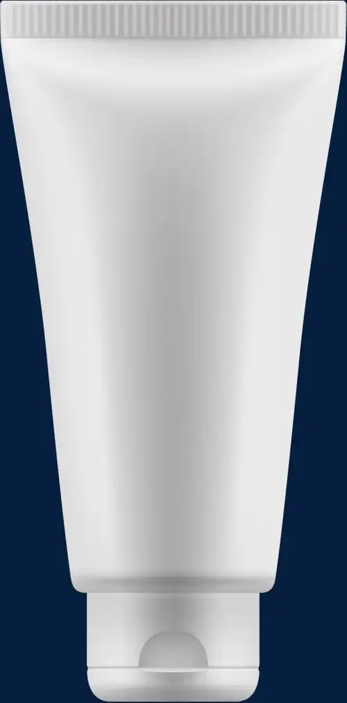 面霜_白色洗面奶容器png素材-90设计