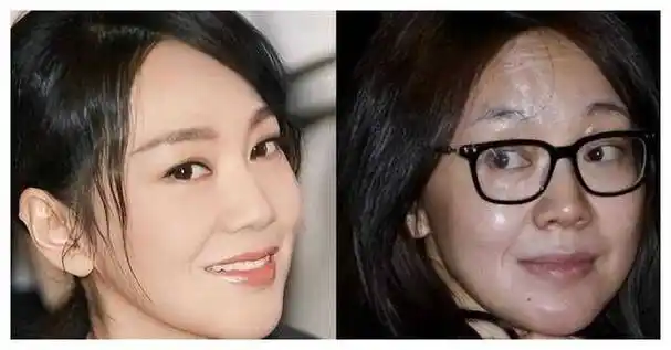 女明星卸妆瞬间素颜大变完全不同的路人形象