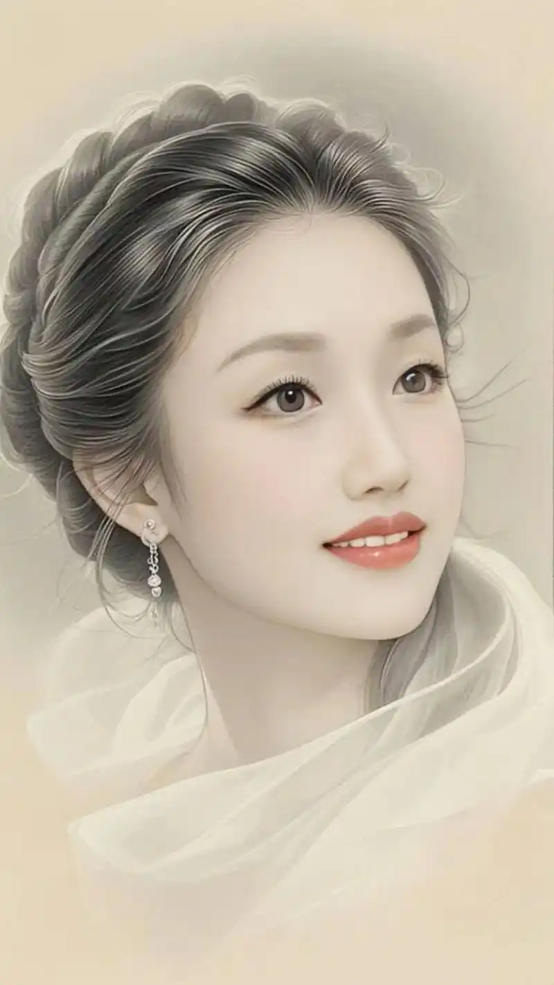 人像素描画图片 已是土埋半身骨,何惧岁月蹉跎苦,身在人间终