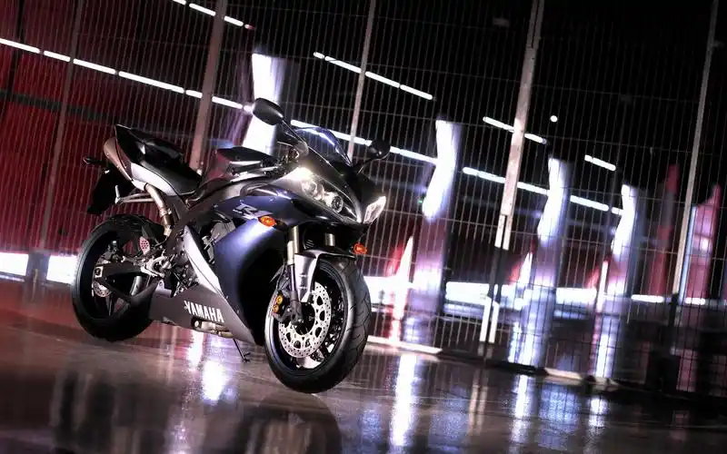 黑色炫酷摩托车,高清图片,电脑桌面-壁纸族