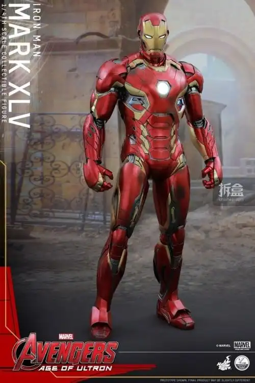 hottoys复仇者联盟2钢铁侠mk45markxlv14可动人偶