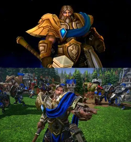 魔兽争霸3重制版更多画面细节模型各种变帅改回左手持武