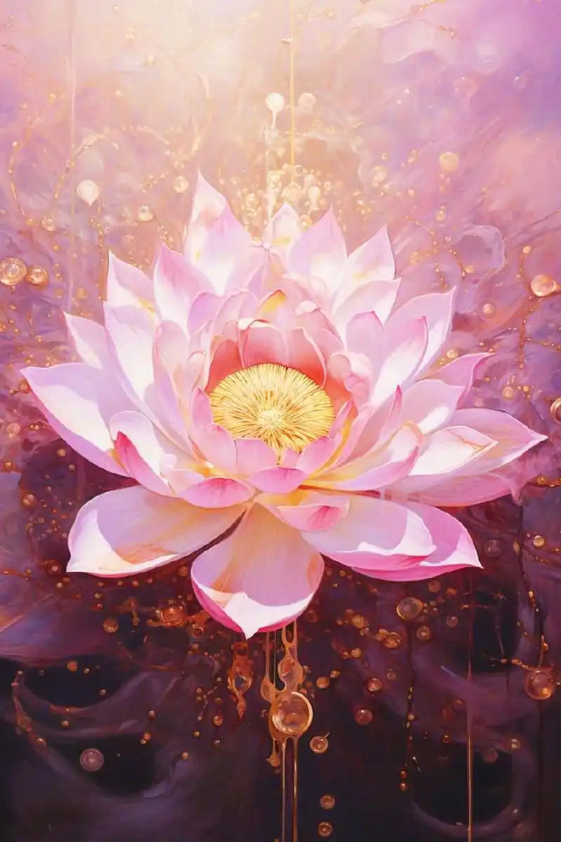 好运佛系莲花朵朵盛开,好运连连!