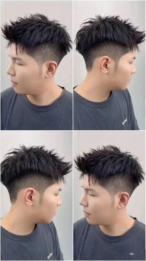 [图]男士小卷发型图片时尚短发小卷烫发发型男生烫卷发小波浪卷,短发