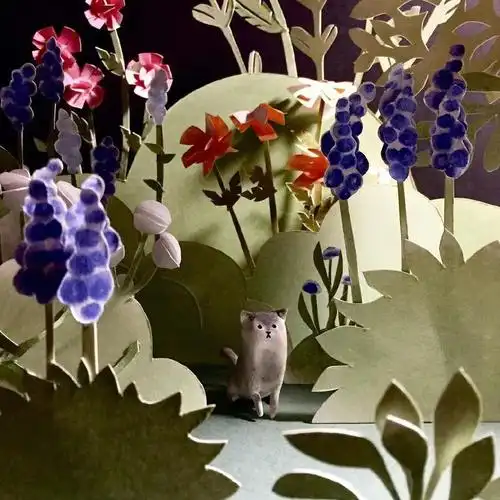 童话风格立体拼贴作品