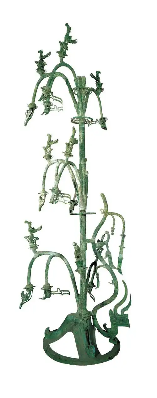 49《三星堆一号神树》三星堆遗址雕塑作品欣赏(四十九)