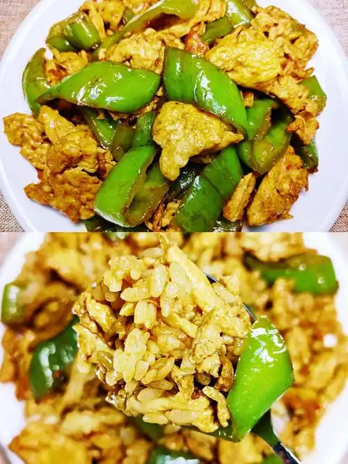 尖椒炒鸡蛋给肉都不换60