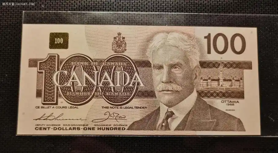 钱币天堂·交易区详情·全新unc加拿大鸟版100元