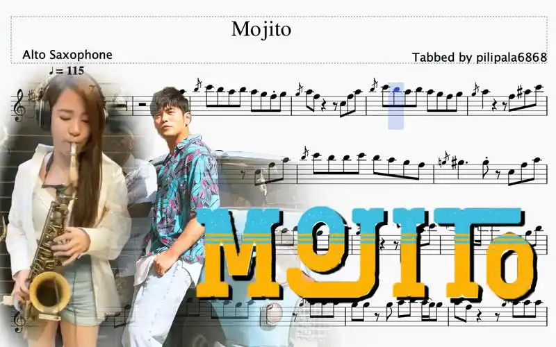 【萨克斯谱】mojito 周杰伦新歌 2个萨克斯版本任你选择~ 萨克斯