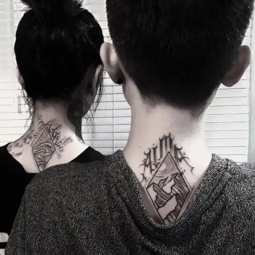 我皆承载#刺青#tattoo#纹身#我的纹身分享#情侣照#情侣纹身#情侣头像