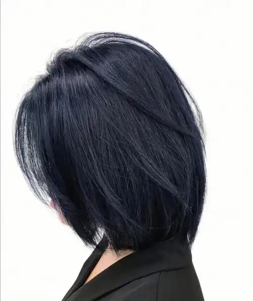 蓝黑发色