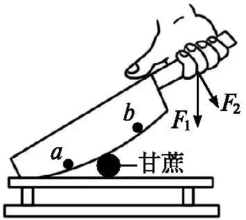 刀刃很薄可以增大压力 b. 铡刀实质上是一种费力杠杆