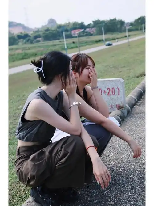 两人小姐妹合照姿势双人合拍拍照