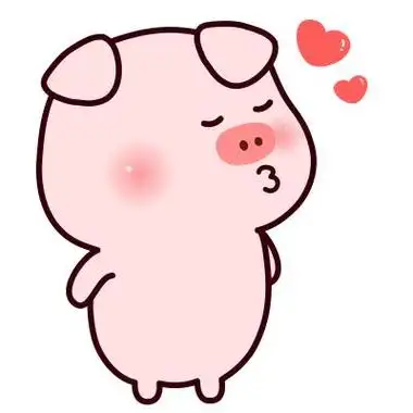 呆萌猪头像简笔画