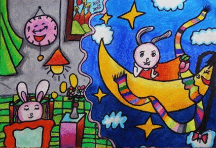 狐狸采蘑菇,图片,儿童画教程-学笔画