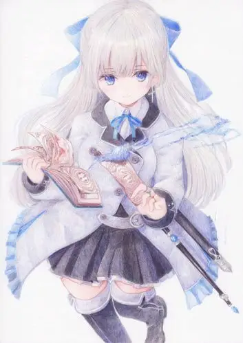 可爱的兽耳白毛女孩的高清壁纸第197期(70张左右qwq)