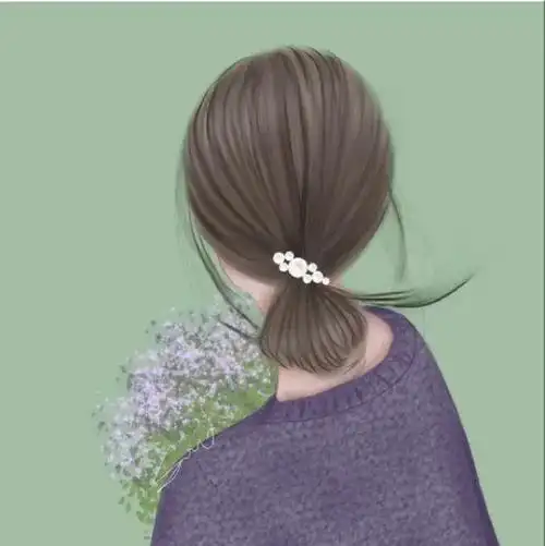 背影气质女生头像(非原创)