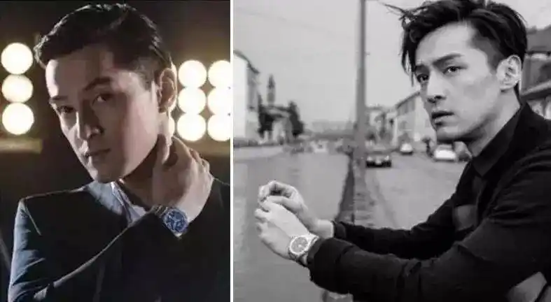 贝嫂日常佩戴阿玛尼手表出门非常适合搭配夏天的衣服哦比如贝嫂,胡歌