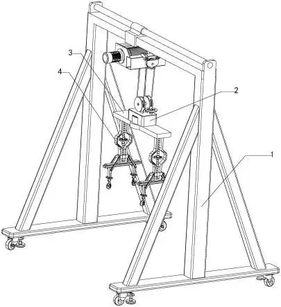 一种农业机械设备维修用的吊装装置的制作方法