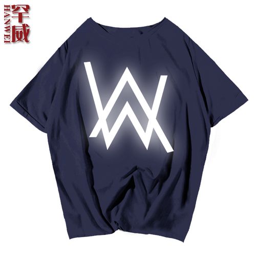 alanwalker艾伦沃克电音faded夜光荧光纯棉短袖t恤