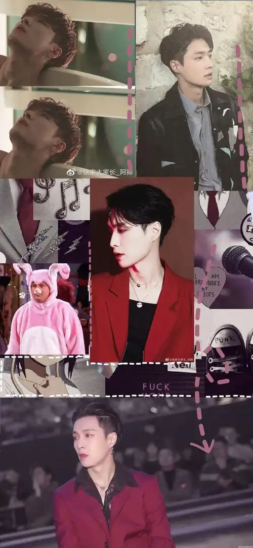 张艺兴小绵羊拼接壁纸 一起来吸羊羊啊