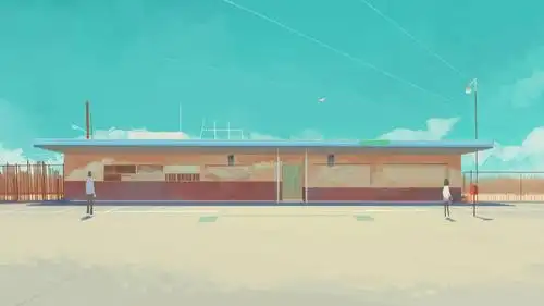 电脑壁纸 手绘 艺术壁纸 治愈系简约意境手绘插画