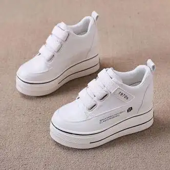 珂纷kefen波鞋内曾高小个子女鞋矮个子厚底小白鞋女2022年春秋新款