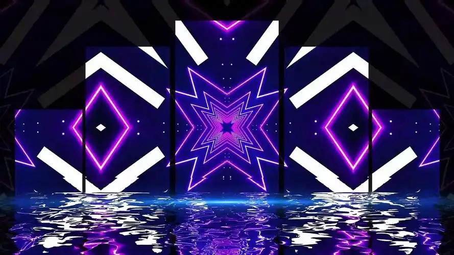 4k酷炫爵士舞时尚演出舞台背景爵士舞年会背景