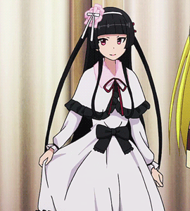 拽裙子礼服长发gif动图_动态图_表情包下载_soogif