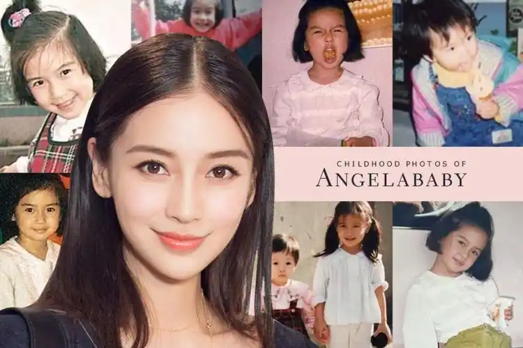 angelababy10张童年照证女神是天生美人儿