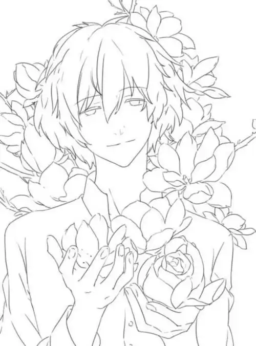 【果冻】线稿 动漫 黑白素材 插画 手帐