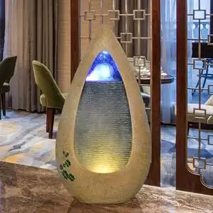 欧式流水喷泉水景家居室内摆件图片