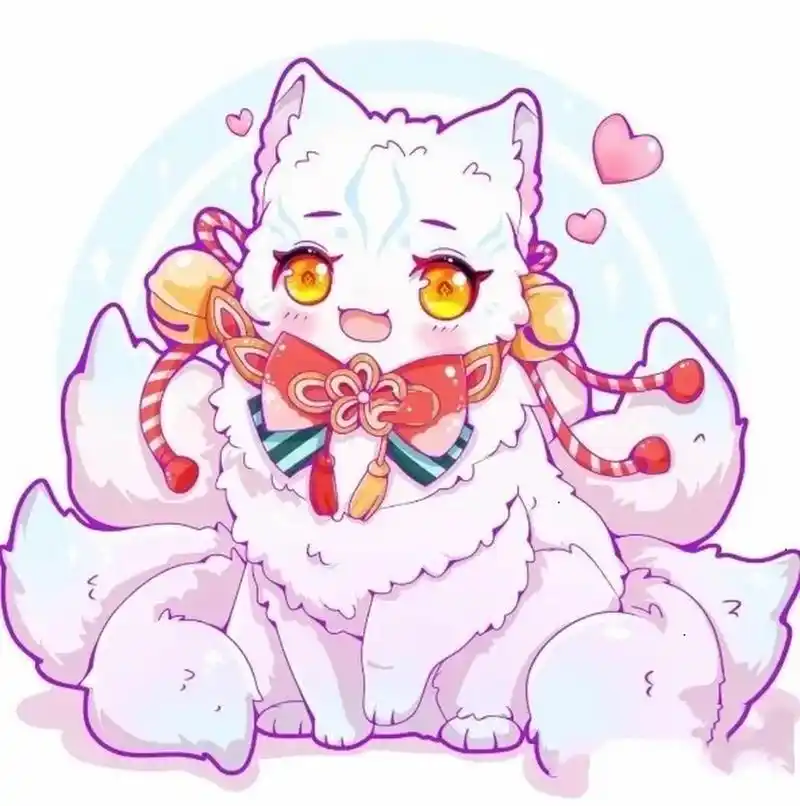 可爱的九尾狐的图片分享