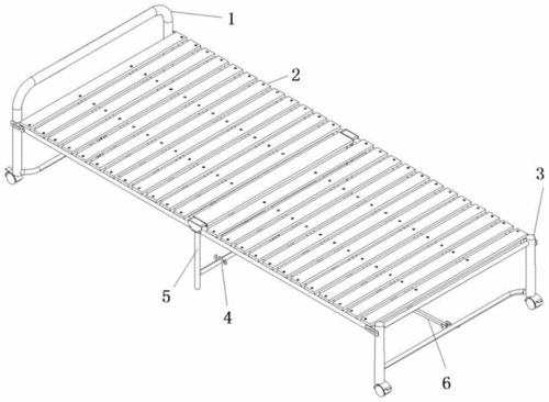 一种桐木条折叠床的制作方法