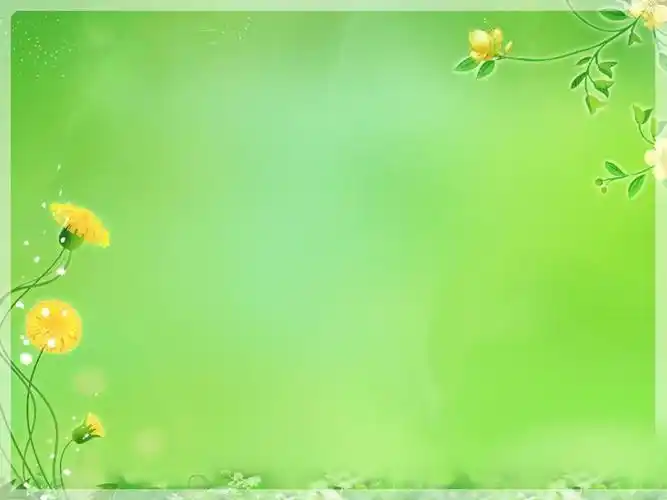 7张淡雅植物ppt背景图片