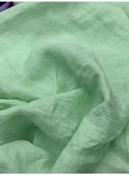 单面料砂洗纯苎麻布 手感好纯苎麻面料夏天面料出售2022新款 暗红色(0