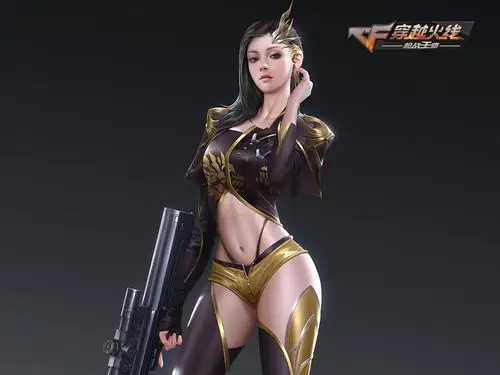分享几张cf手游女性人物高清大图,像这样的.
