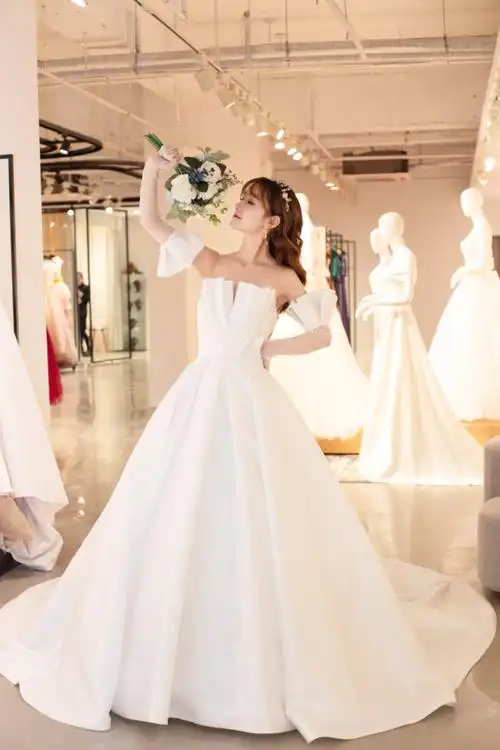 小个子女生小个子新娘婚纱推荐缎面婚纱复古婚纱