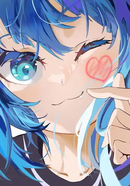 比心手势图片 动漫 - 空间壁纸网