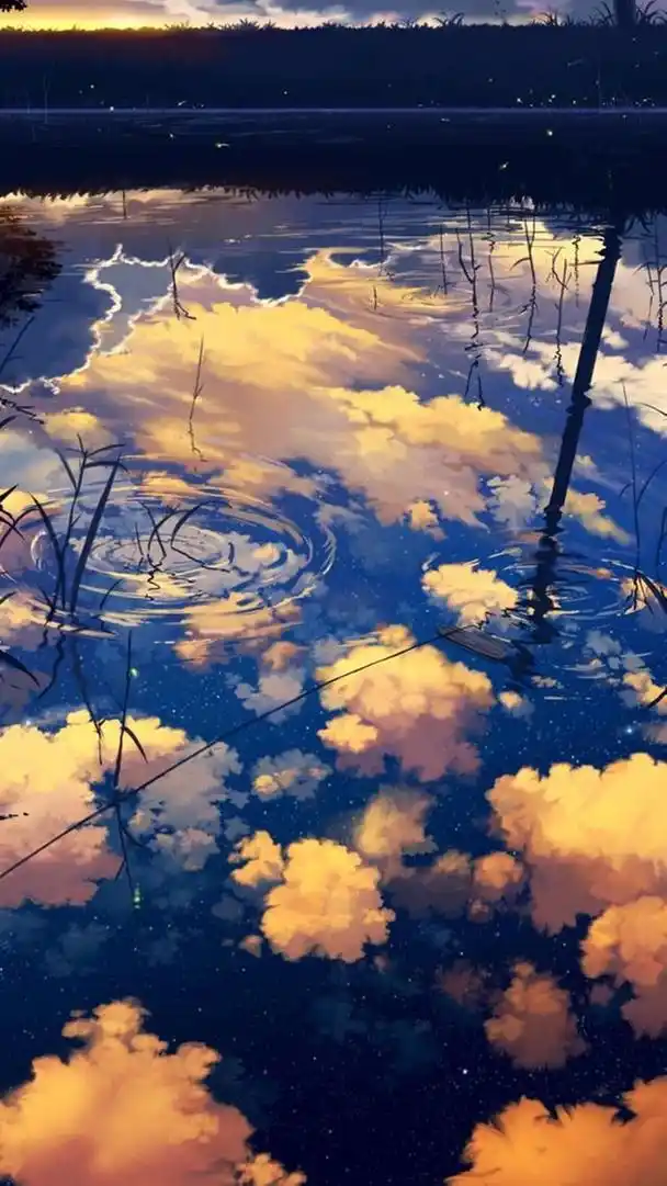 唯美动漫风景系列插画图集!小山重叠金明灭,鬓云欲度香腮雪