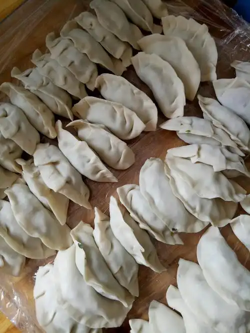 周末包饺子