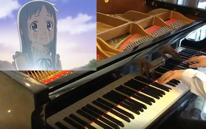 含泪录完secretbase未闻花名片尾曲a叔钢琴版催泪