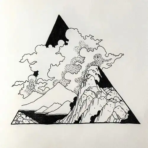 黑白线条装饰画附步骤图day20