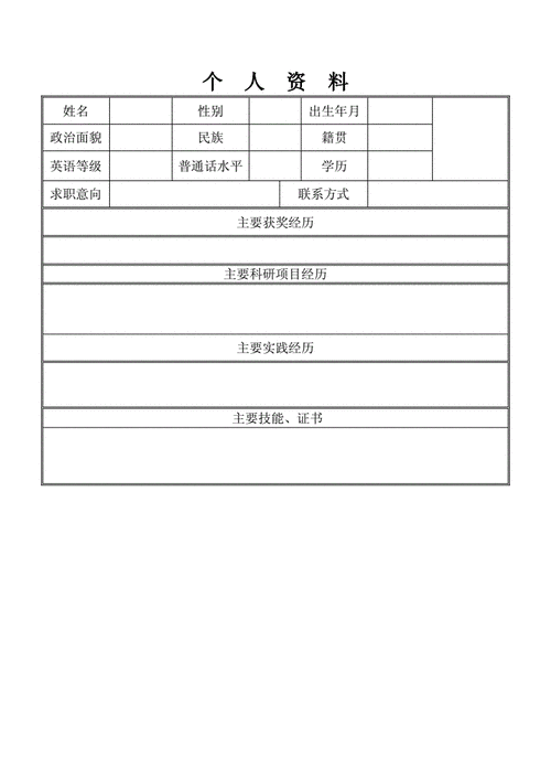 个人求职自荐信自我简介自我鉴定个人简历可编辑docx3页